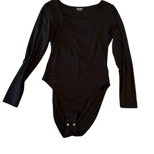 Old Navy Black Long Sleeve Bodysuit